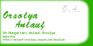 orsolya anlauf business card